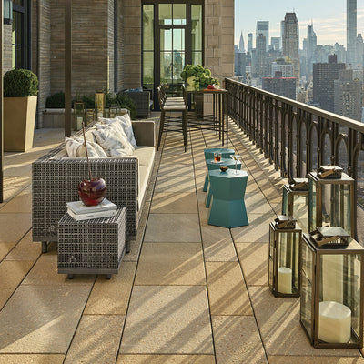 Facet Aluminum Side Table