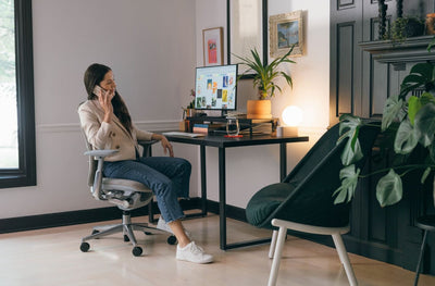 Elements Monitor Stand in lifestyle shot