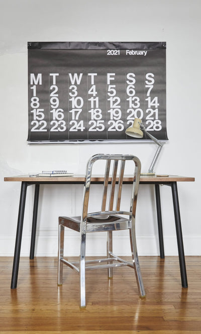 1006 Navy Chair in lifestyle shot