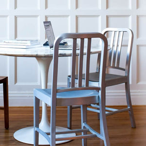 1006 Navy Chair in lifestyle shot