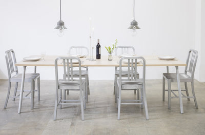 1006 Navy Chair in lifestyle shot