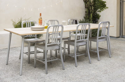 1006 Navy Chair in lifestyle shot