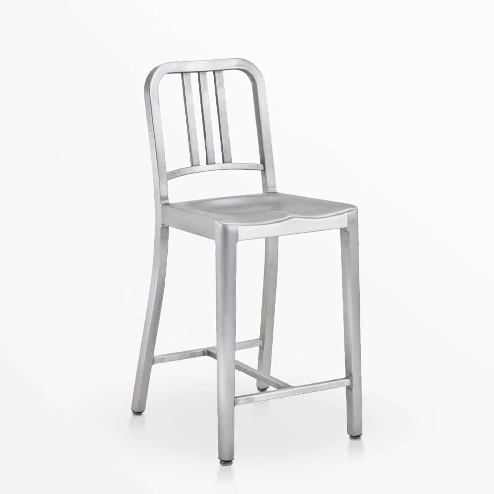 Navy discount chair aluminum