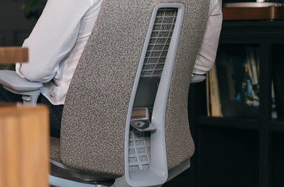 Fern Leather Outlet Chair in lifestyle shot