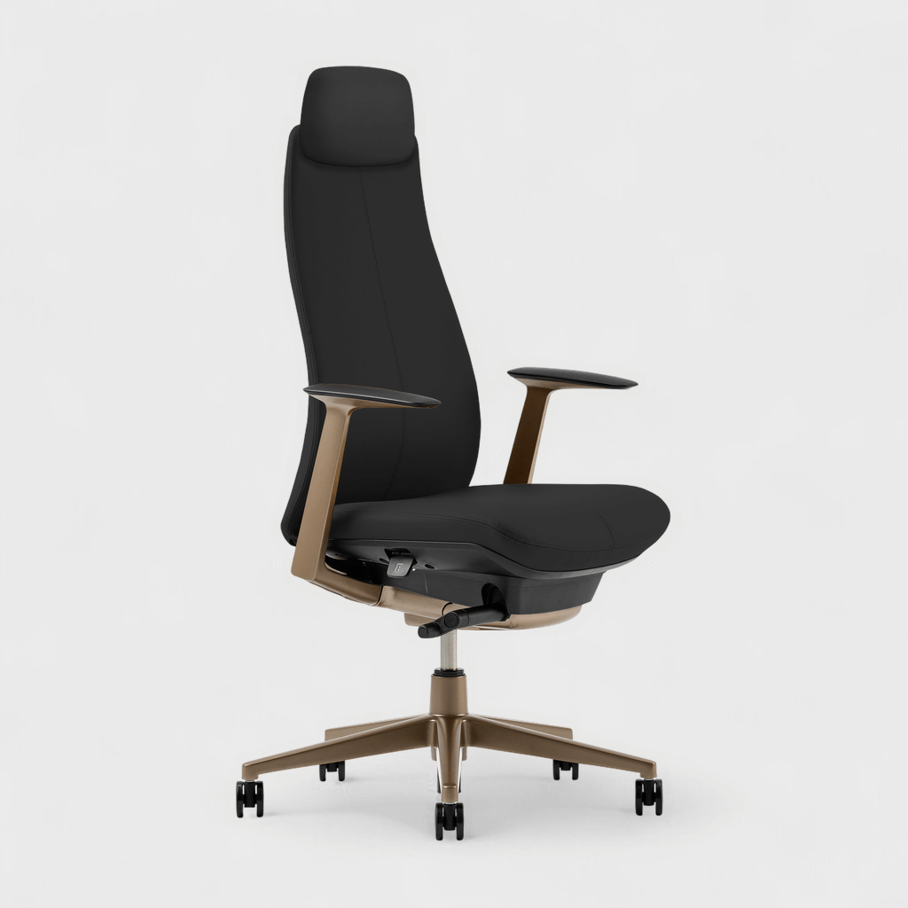 Fern Office Chair with Bronze Base