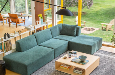 The Floyd Four-Piece Form Sectional in lifestyle shot