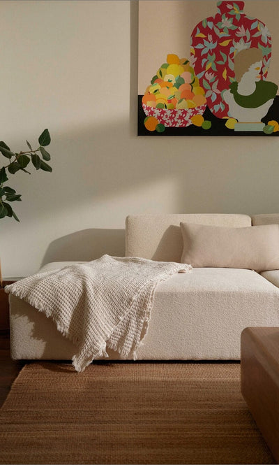 The Floyd Four-Piece Form Sectional in lifestyle shot