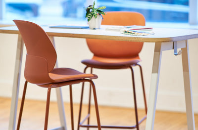 Maari Stool with 4-Leg Base in lifestyle shot