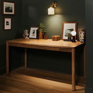 Holland Wood Desk in lifestyle shot