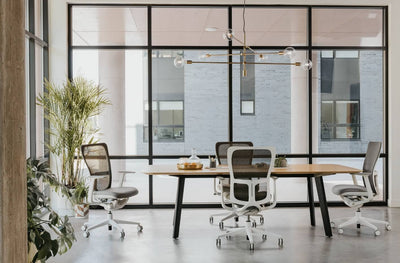 Immerse Rectangle Table in lifestyle shot