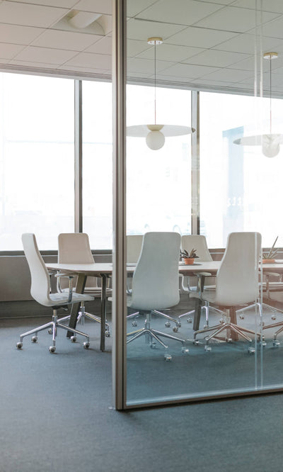 Immerse Rectangle Table in lifestyle shot