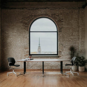 Jive Bridge Base Conference Table in lifestyle shot