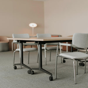 Jive T-Base Flip Table in lifestyle shot