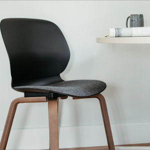 Maari Chair with Wood Base in lifestyle shot