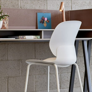 Maari Stool with Sled Base in lifestyle shot