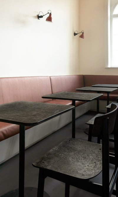 Mater Café Table in lifestyle shot