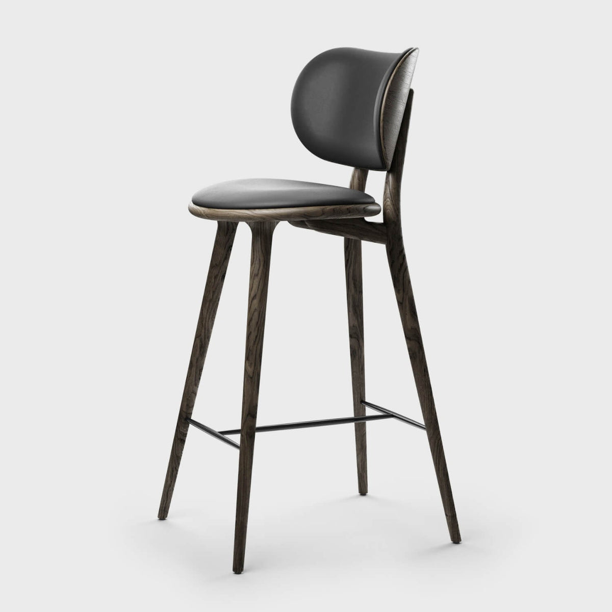Mater High Stool with Backrest