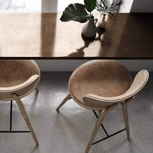 Mater High Stool with Backrest in lifestyle shot