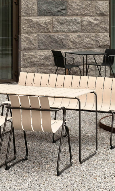 Ocean Outdoor Bench in lifestyle shot