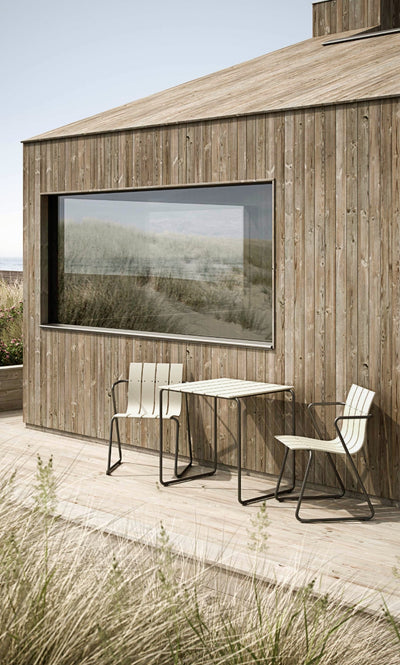 Ocean Outdoor Dining Table in lifestyle shot