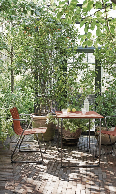 Ocean Outdoor Dining Table in lifestyle shot