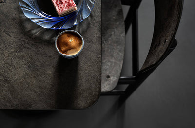 Mater Café Table in lifestyle shot