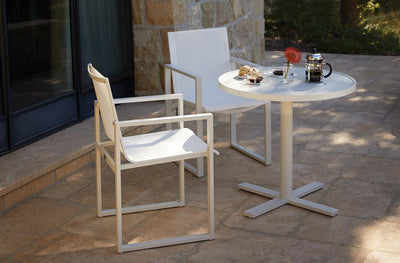 Duo Café Table in lifestyle shot