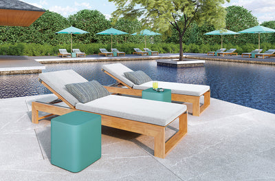 JANUS et Cie Cube Side Table in lifestyle shot