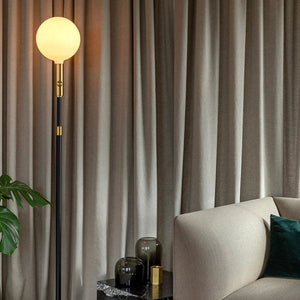 Poise Adjustable Floor Lamp in lifestyle shot