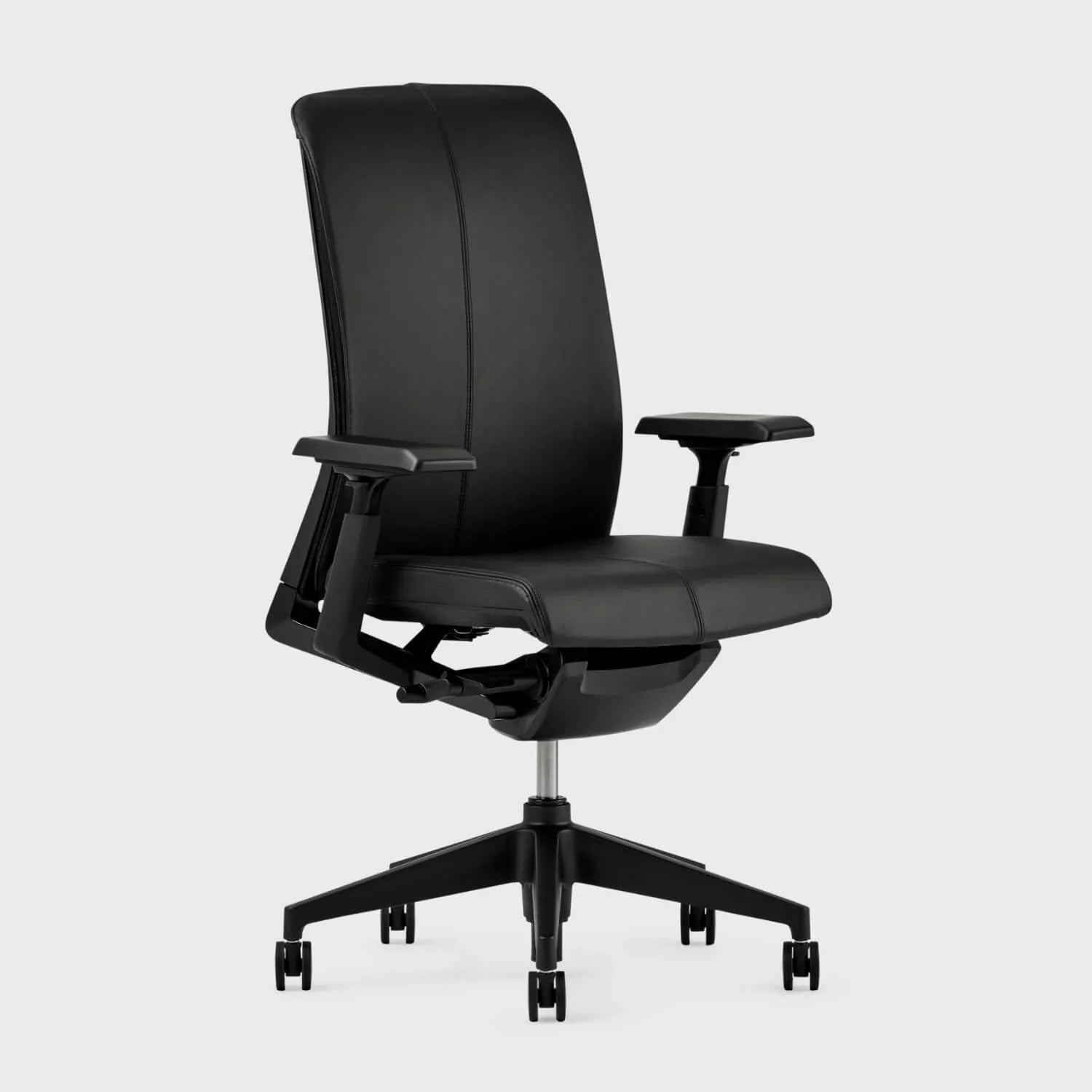 Very Black Leather Outlet Chair