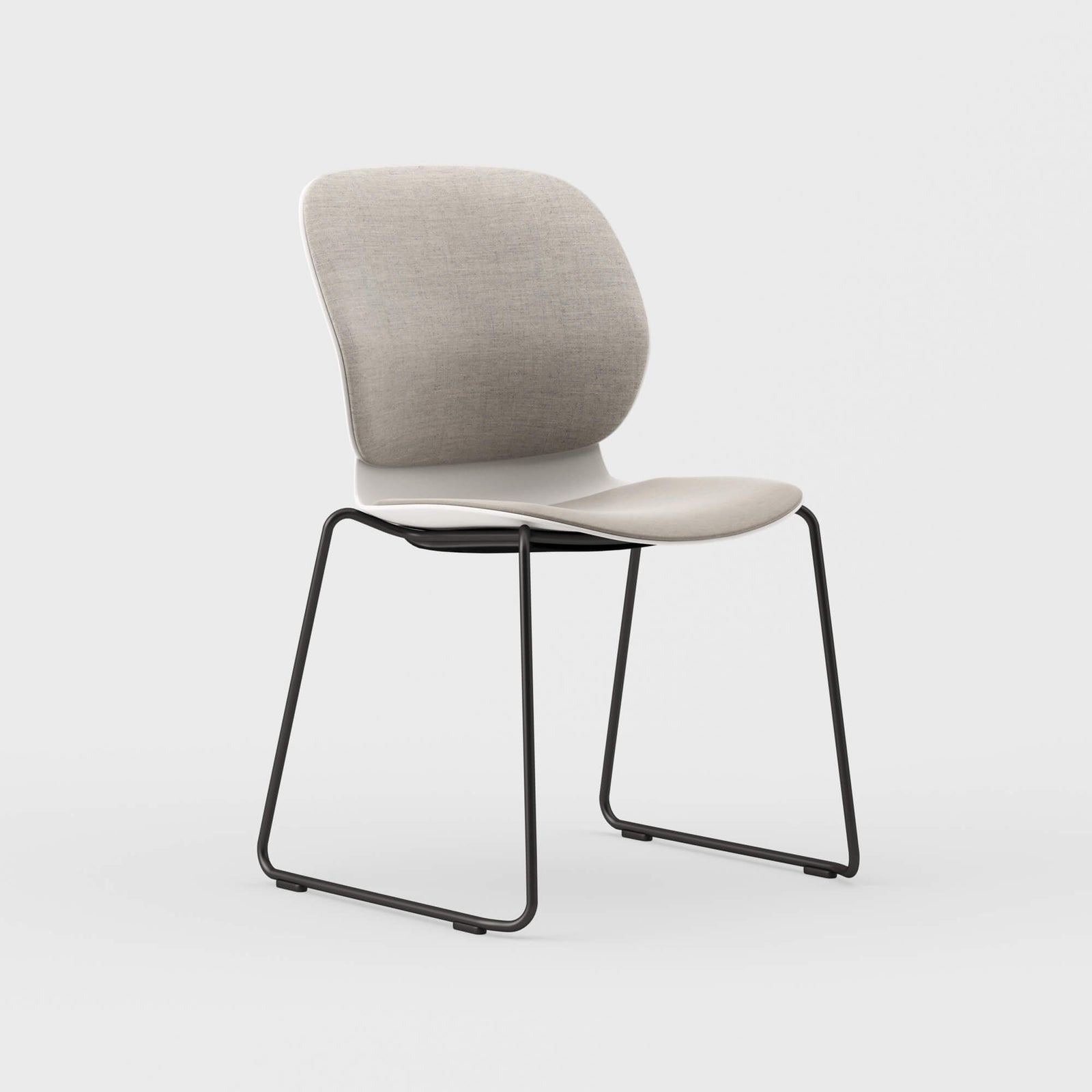 Maari Upholstered Chair with Sled Base