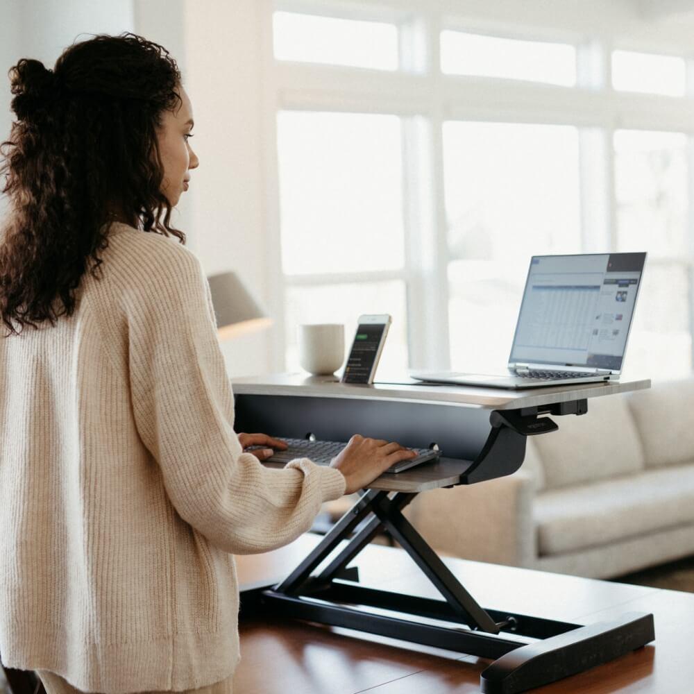 Mini Standing Ergotron WorkFit-Z Mini Standing Desk Converter - Haworth Store
