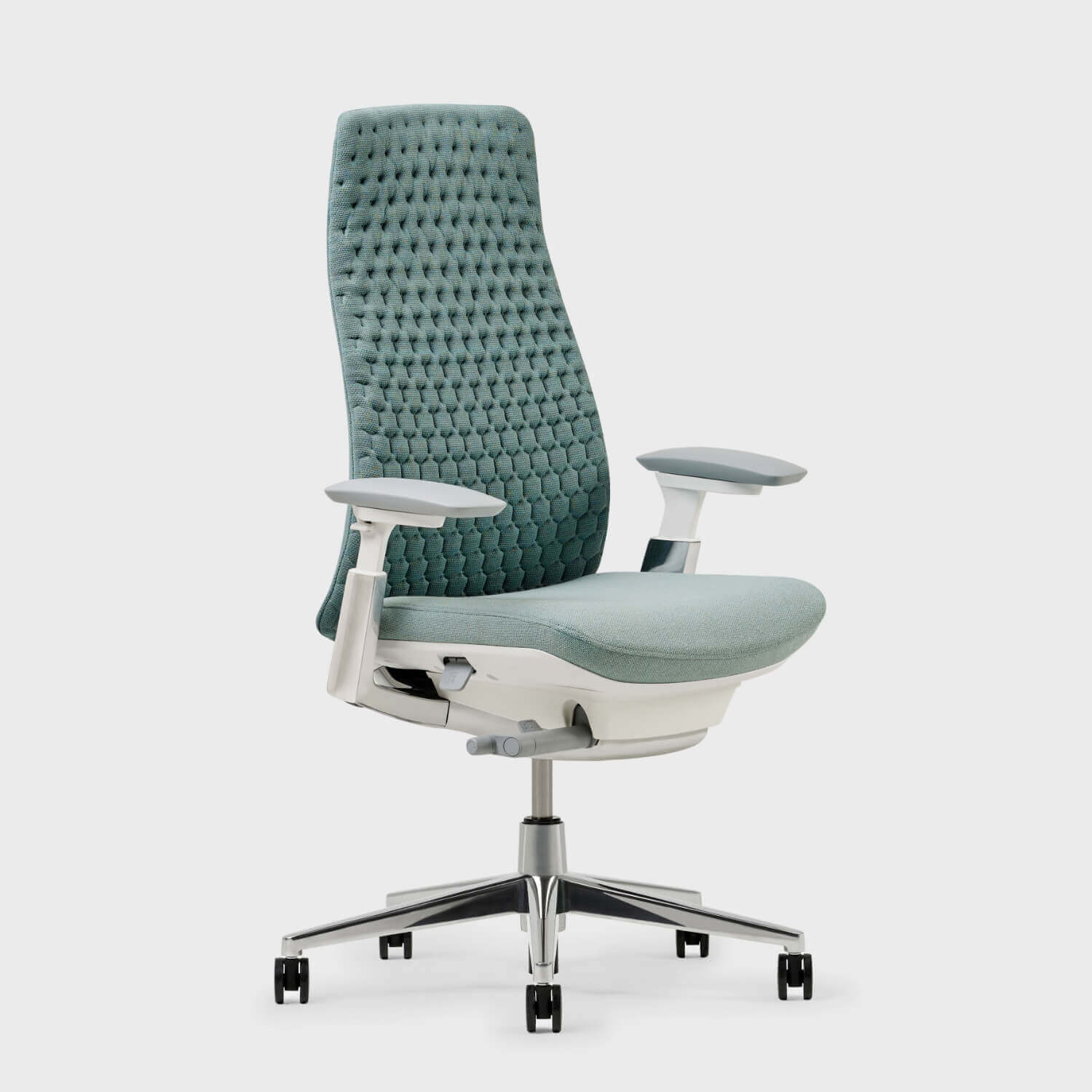 Ergonomic Fern Office Chair with padded, adjustable armrests and back support in a stylish modern design