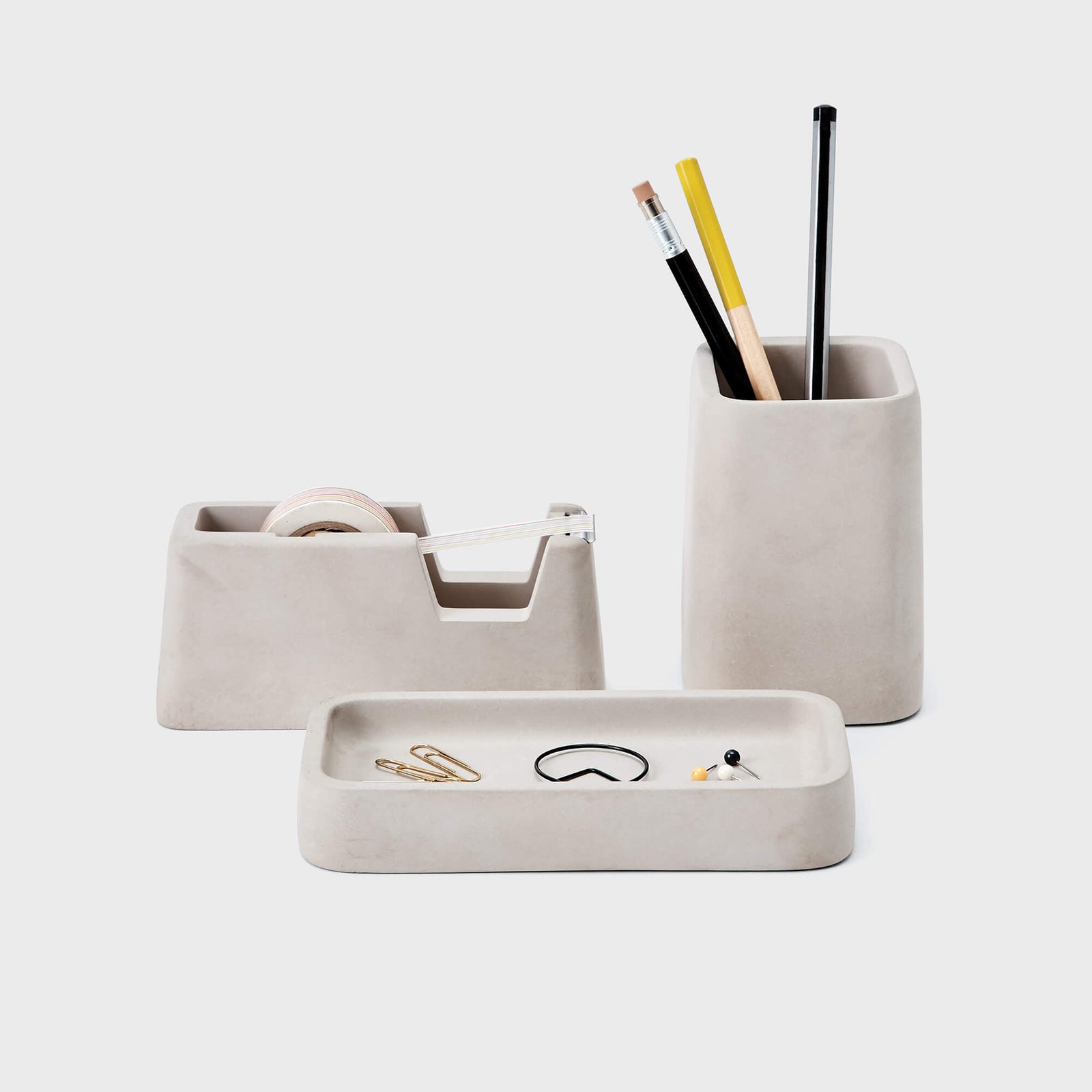 Concrete Desk Set