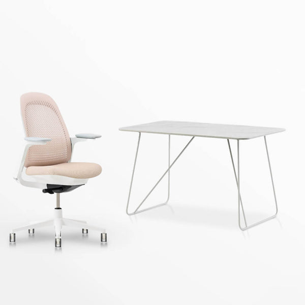 Breck Office Chair & Market Desk Set