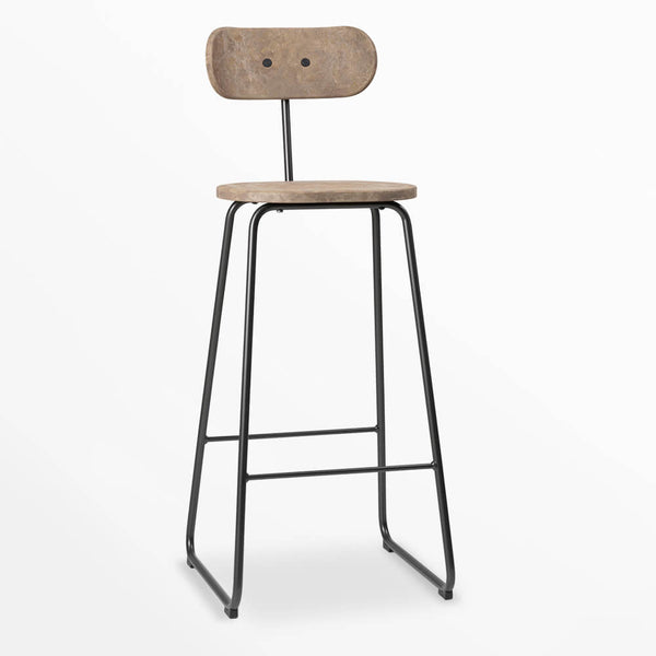 Mater Earth Stool With Backrest