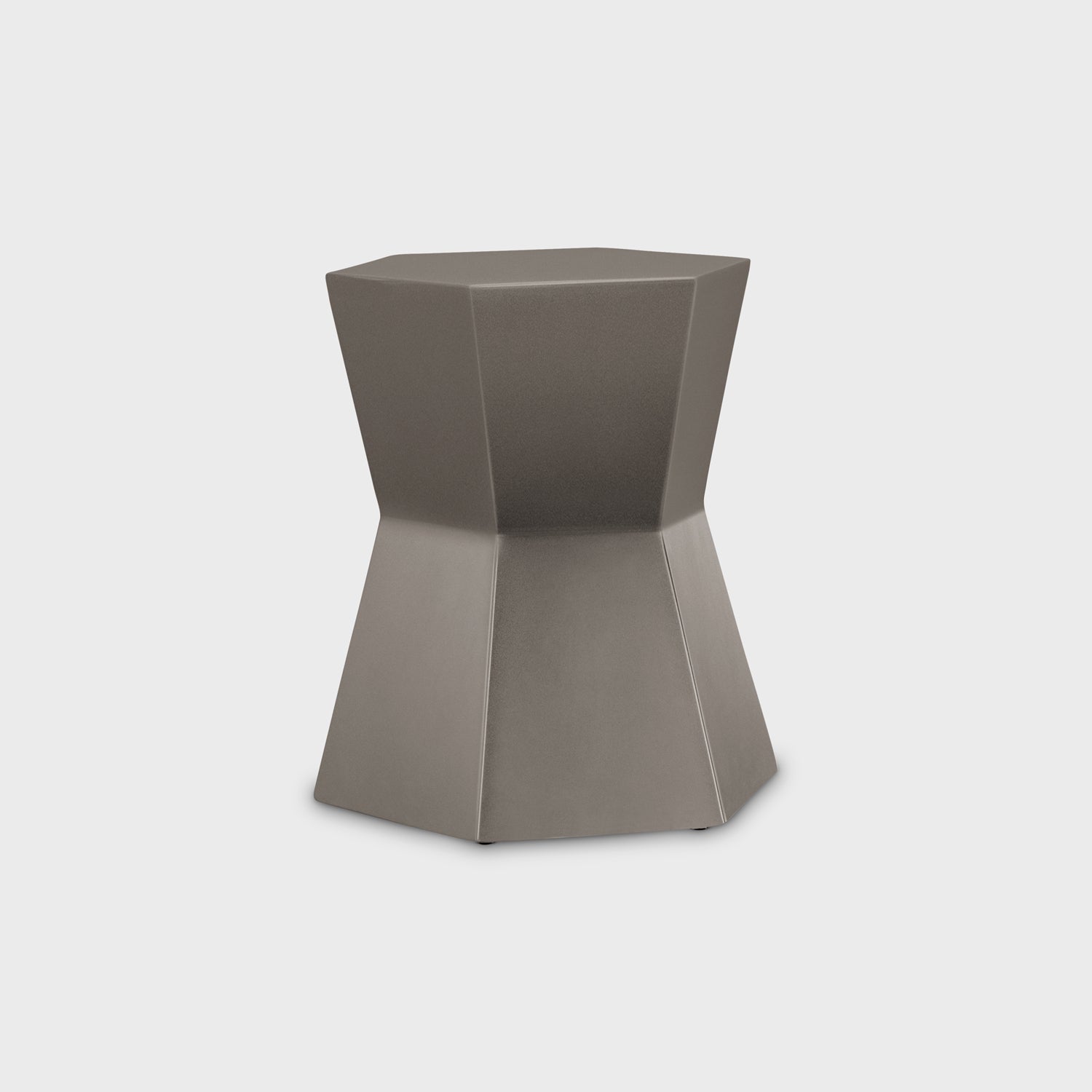 Facet Aluminum Side Table