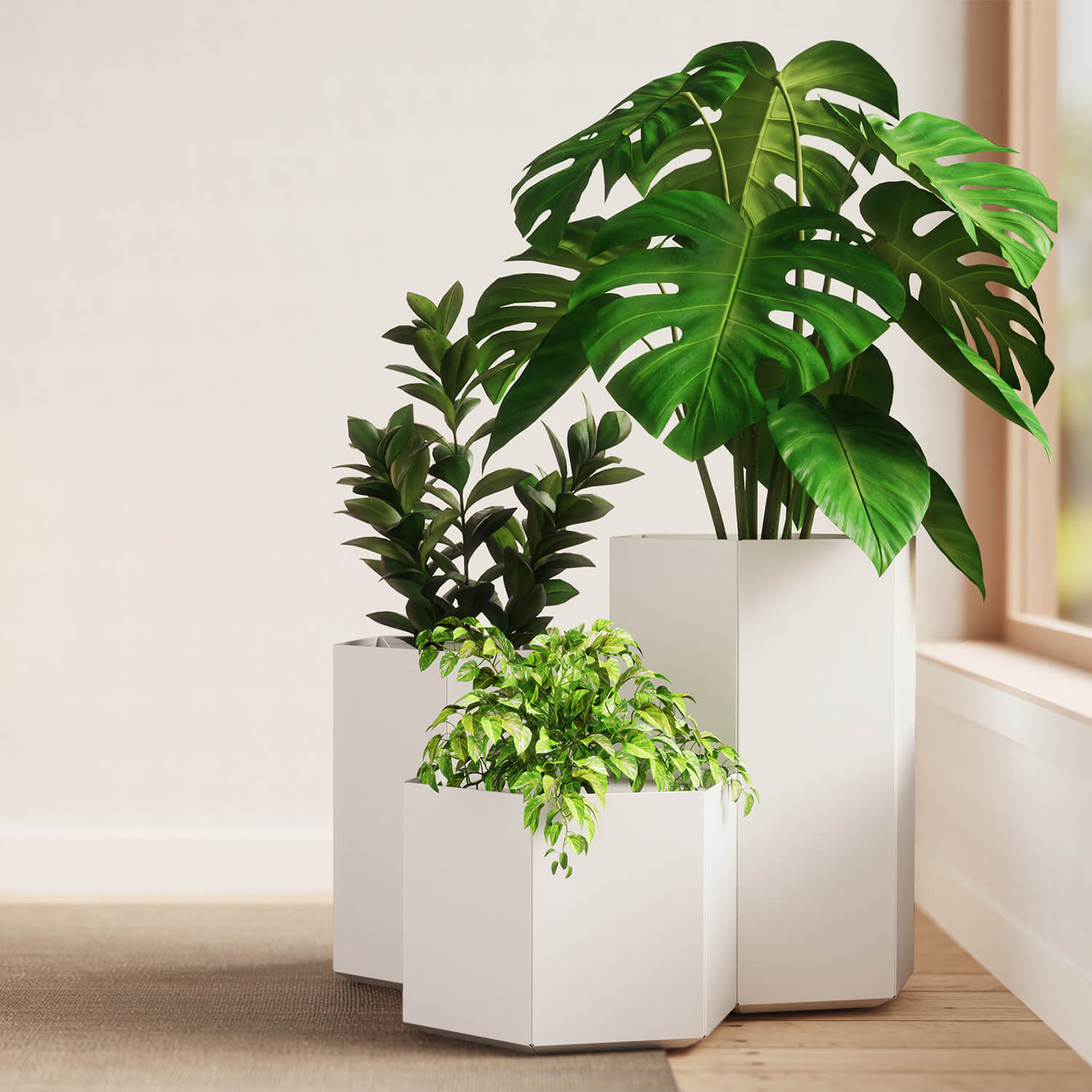 plain white plant pot Bea Planter