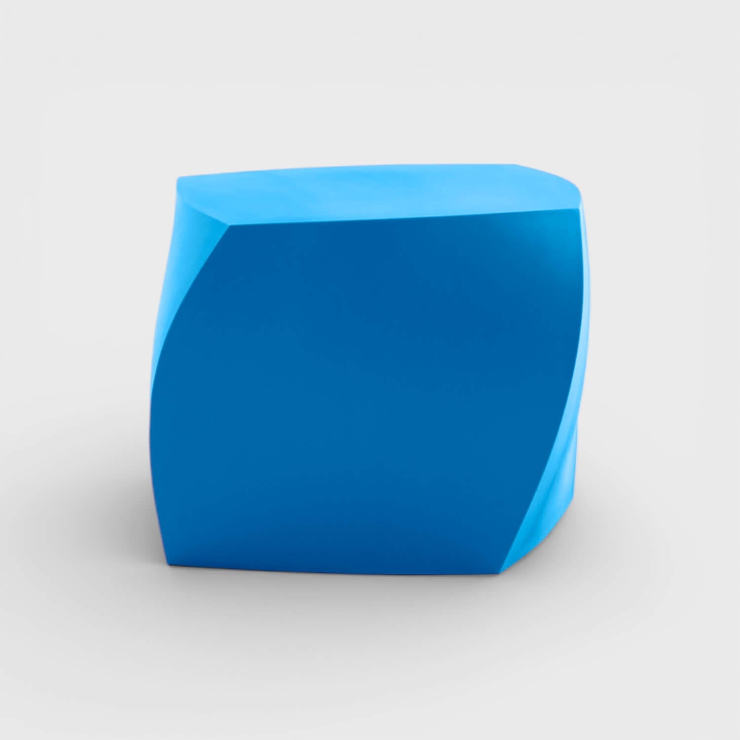 Gehry Left Twist Cube - Blue