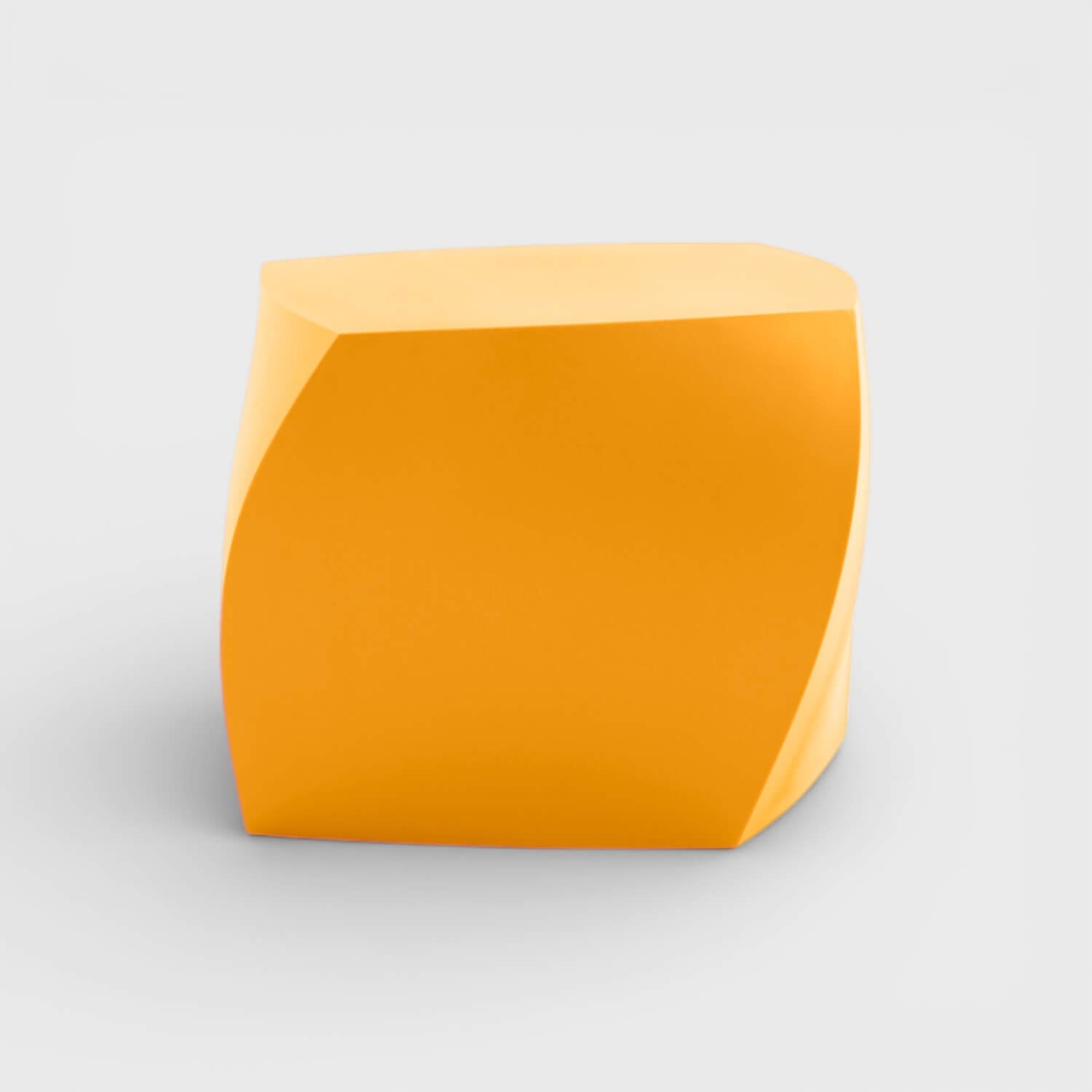 Gehry Left Twist Cube - Yellow