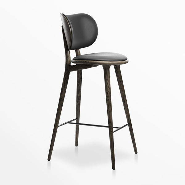 Mater High Stool with Backrest