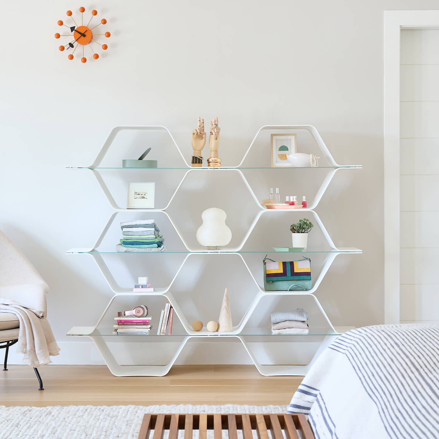 Honeycomb Modular Shelving | Bill Curry | Heller Furniture