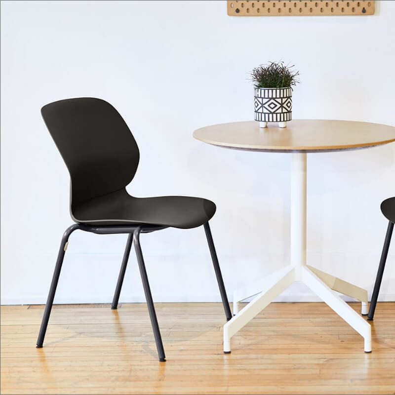 Maari Chair 4-Leg Base with Upholstered Seat - Haworth Store