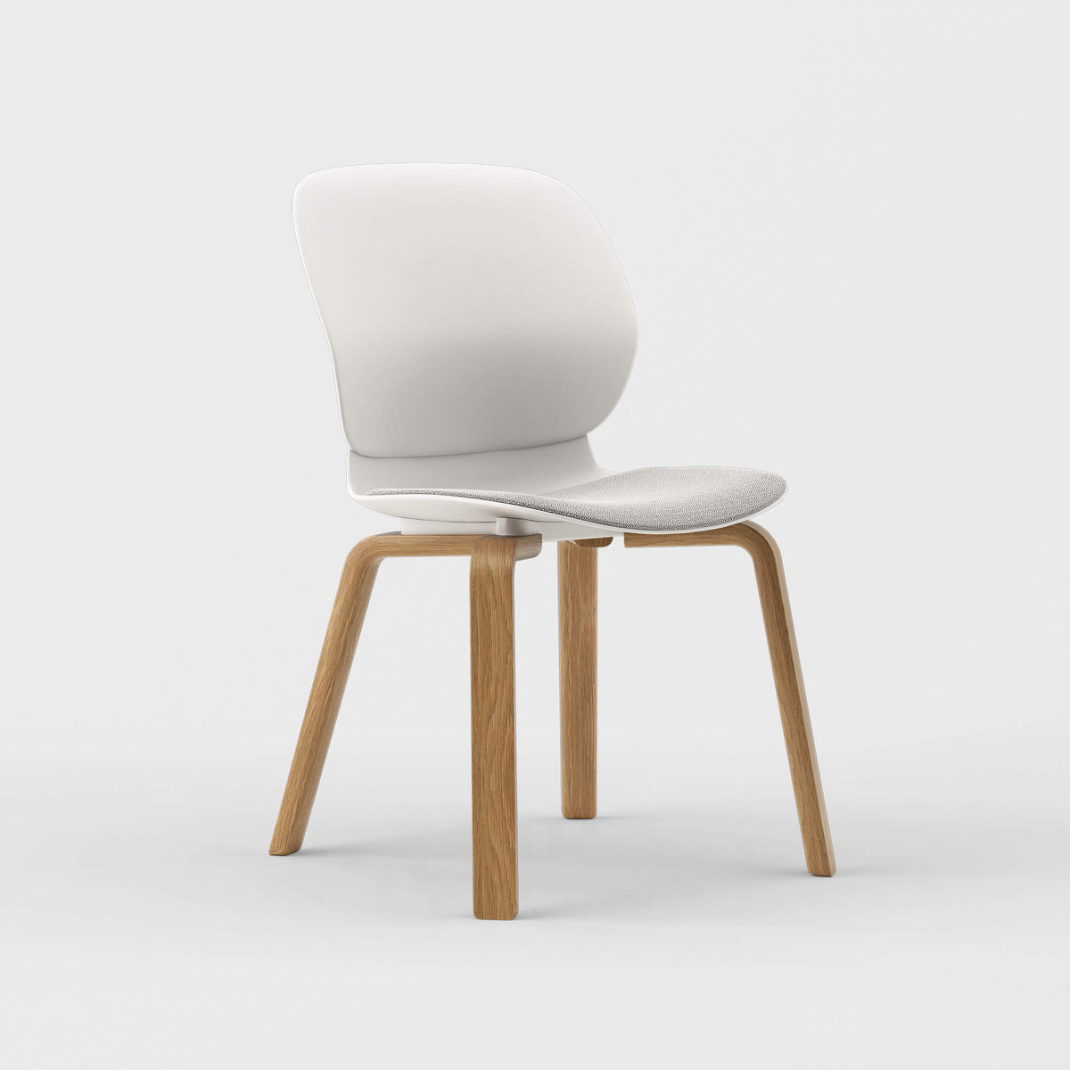 Maari Chair Wood Base with Upholstered Seat