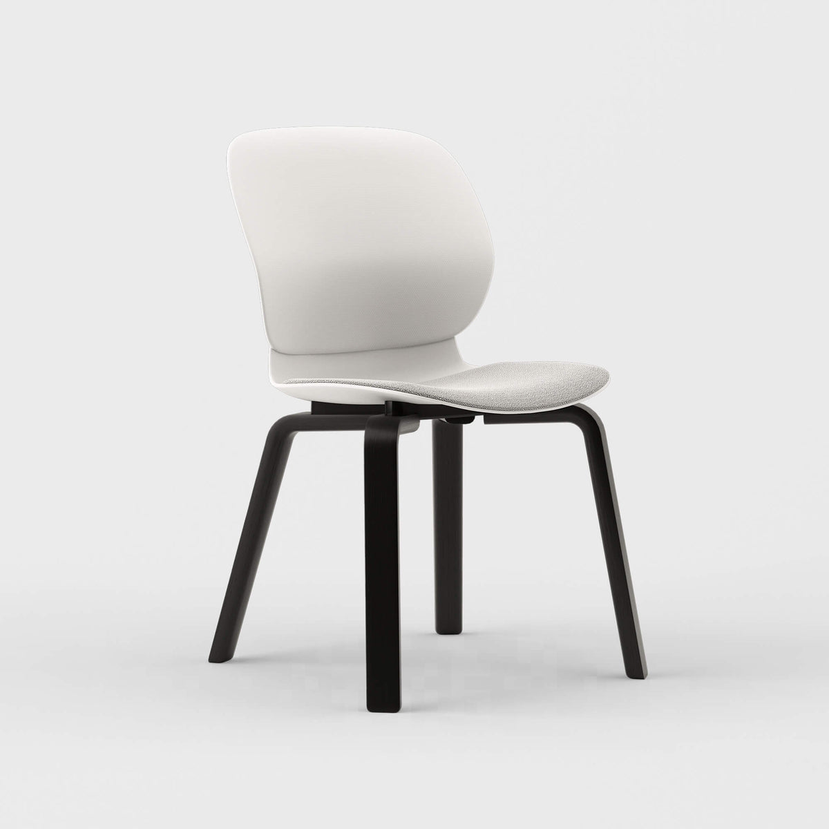 Maari Chair Wood Base with Upholstered Seat