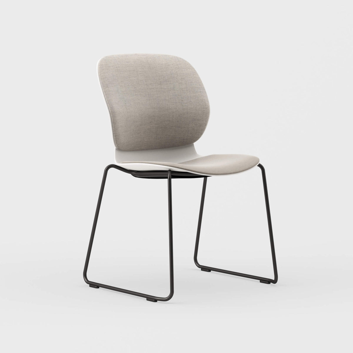 Maari Upholstered Chair with Sled Base