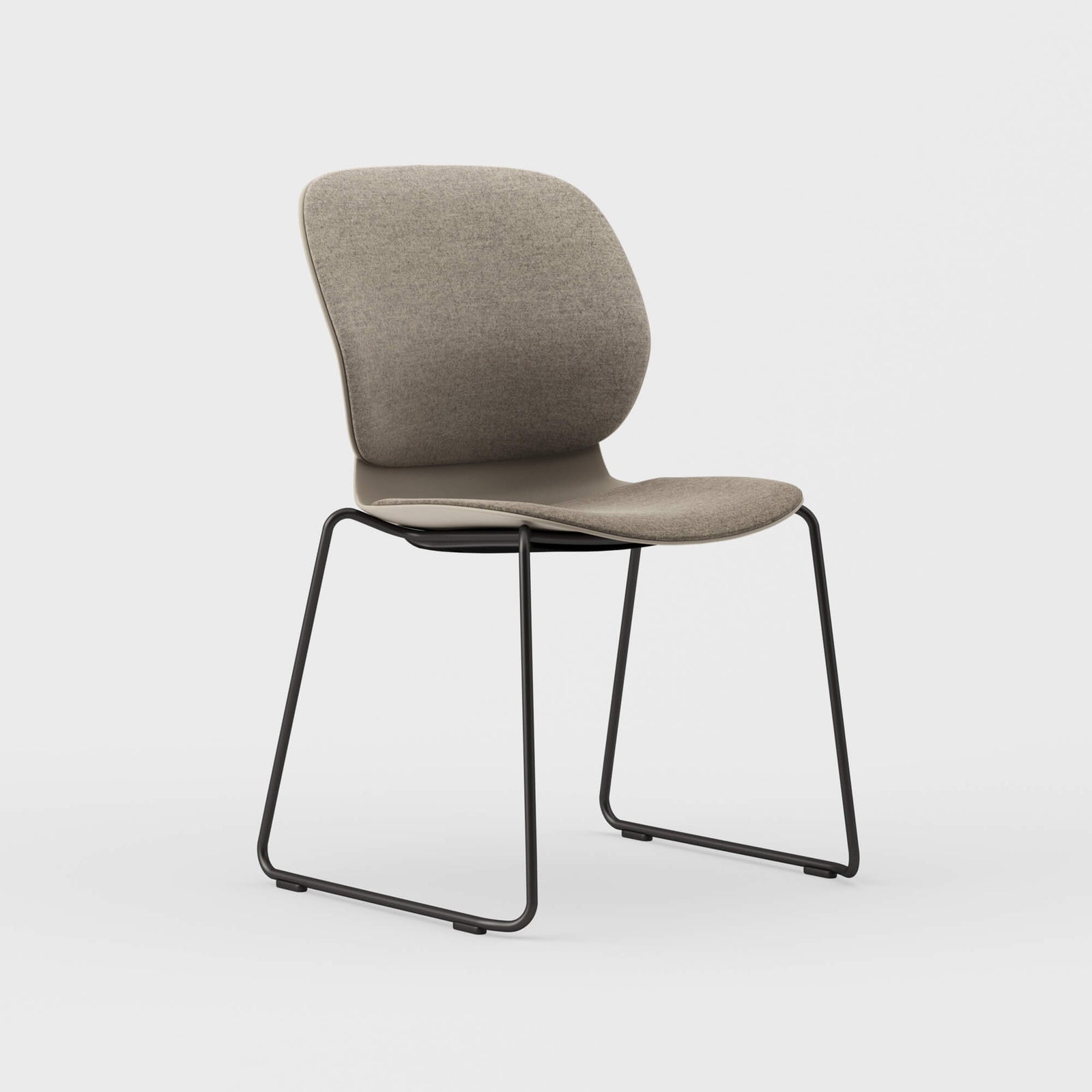 Maari Upholstered Chair with Sled Base