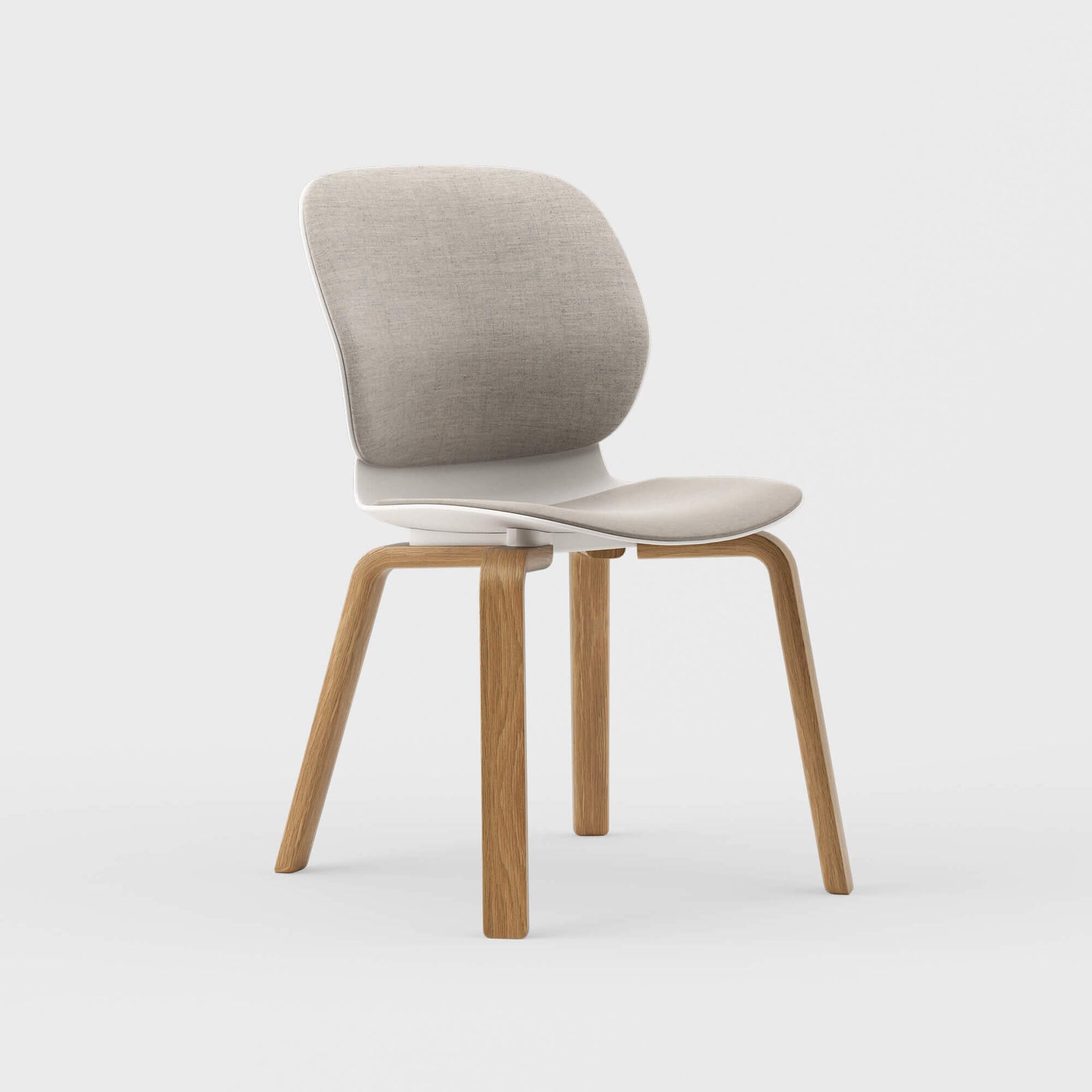 Maari Upholstered Chair with Wood Base