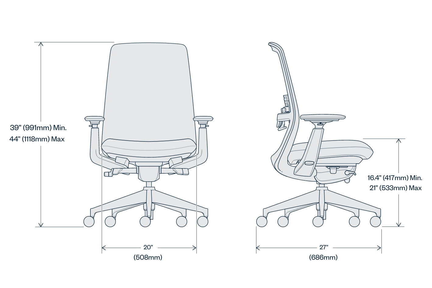 Soji Mesh and Leather Office Chairs | Haworth Store