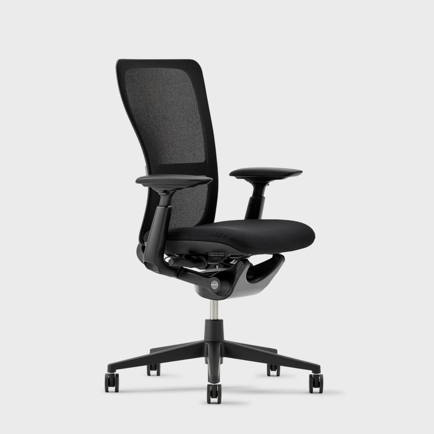 Tellure Black Support, No Lumbar Adjustment, Aluminum Base
